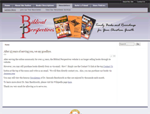 Tablet Screenshot of biblicalperspectives.com